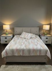 СПАЛЕН КОМПЛЕКТ РОЗОВИ НЮАНСИ,  100% натурален памук (ПОПЛИН), 4 части