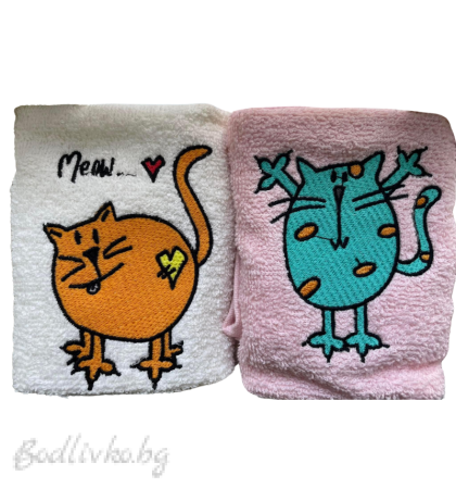 ХАВЛИЯ ЗА РЪЦЕ, 100% ПАМУК, С БРОДЕРИЯ, РАЗМЕР: 30/50СМ,HAND MADE
