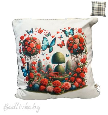 ДЕКОРАТИВНА ВЪЗГЛАВНИЦА ПЕПЕРУДКИ