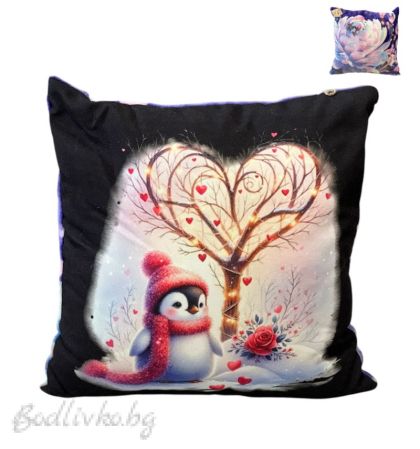 ДЕКОРАТИВНА ВЪЗГЛАВНИЦА ПИНГВИНЧЕ