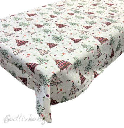 КОЛЕДНА ПОКРИВКА ЗА МАСА, ТРИ ЕЛХИЧКИ