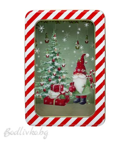 КУТИЯ ЗА СЛАДКИ, МЕТАЛНА , 19/13 СМ.