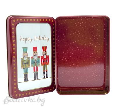 КУТИЯ ЗА СЛАДКИ, МЕТАЛНА , 19/13 СМ.