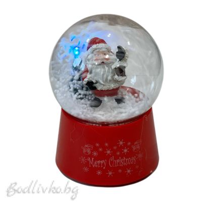 ПРЕСПАПИЕ С ИЗКУСТВЕН СНЯГ И БАТЕРИИ, БЕЗ ТЕЧНОСТ 14СМ.