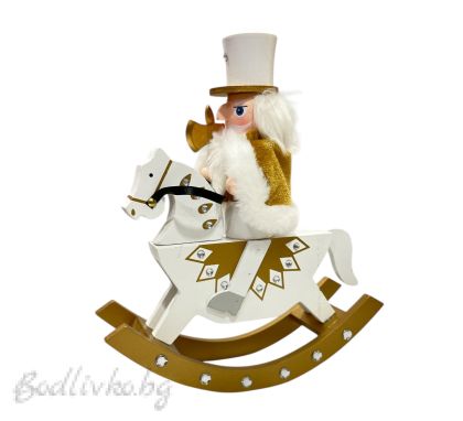 КОЛЕДНА ДЕКОРАЦИЯ - КОНЧЕ С ЛЕШНИКОТРОШАЧ, 30СМ. 