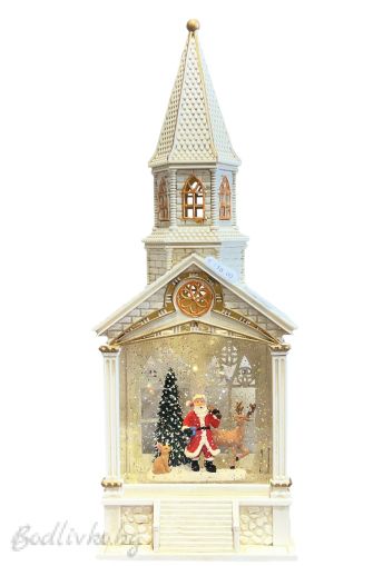 КОЛЕДЕН ФЕНЕР "ЗАМЪК ОТ ПРИКАЗКИТЕ" -ЗВУК И СВЕТЛИНА - 40СМ.