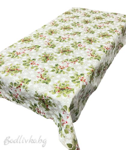 КОЛЕДНА ПОКРИВКА ЗА МАСА, Зелени клонки