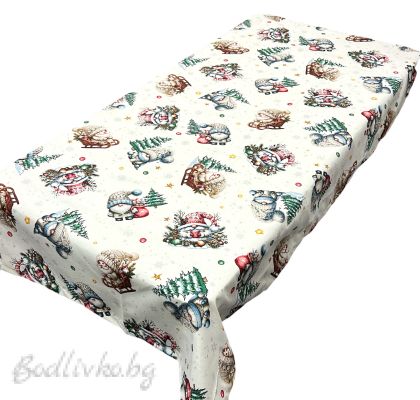 КОЛЕДНА ПОКРИВКА ЗА МАСА, Снежни гномчета