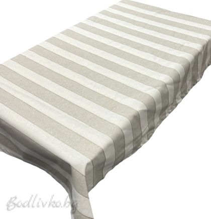 ПОКРИВКА ЗА МАСА, Бежови райета- класика, ПАНАМА