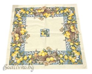 КАРЕ ЖАКАРД ЛИМОНИ НАТЮРМОР, 100/100СМ.