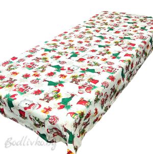 КОЛЕДНА ПОКРИВКА ЗА МАСА, ДЖУДЖЕ И СНЕЖЕН ЧОВЕК