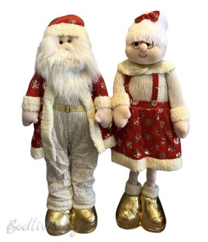 ДЯДО КОЛЕДА И БАБА КОЛЕДА, С РАЗТЕГАТЕЛНИ КРАКА - ДЯДО И БАБА КОЛЕДА - ДО 80 СМ.