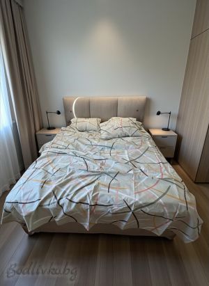 СПАЛЕН КОМПЛЕКТ ЗЕЛЕНИ ПАСТЕЛНИ ЦВЕТОВЕ,  100% натурален памук (ПОПЛИН), 4 части