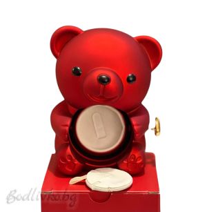 Мече - кутийка за бижу, с въртящо коремче, 14см.