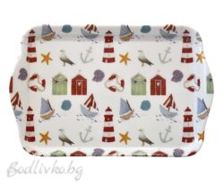 Пластмасов поднос Ambiente, Морски мотиви, 21x13см.