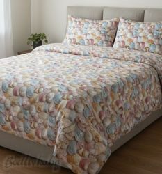 СПАЛЕН КОМПЛЕКТ, Миди, 100% памук/ 5Д, ранфорс, 4 части