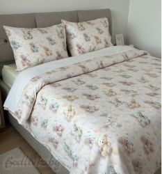 КОМПЛЕКТ ЗА СПАЛНЯ, Мечета в пастелни тоново 3Д – 100% натурален памук (Ранфорс), 4 части 