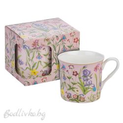 Порцеланова чаша за кафе с чинийка, в кутия, 200мл., Пролет