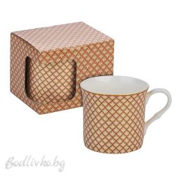 Порцеланова чаша за кафе с чинийка, в кутия, 200мл., Пролет