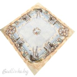 КАРЕ ЖАКАРД, ЛОДКИ, 100/100СМ. 