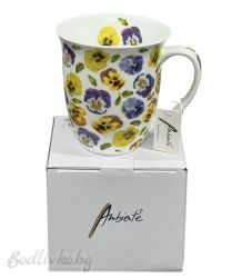 Порцеланова чаша Ambiente, Теменужки, 400мл.