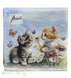 Салфетки, Ambiente, Котенца, 20 броя в опаковка