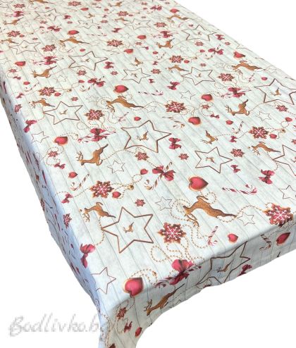 КОЛЕДНА ПОКРИВКА ЗА МАСА, БИСКВИТЕНИ ЕЛЕНЧЕТА