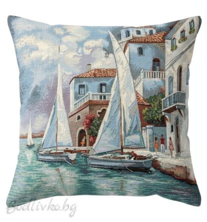 КАЛЪФКА за възглавничка, Лодка, 45/45см.