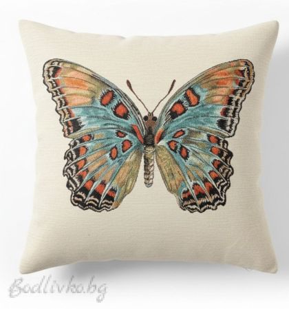 КАЛЪФКА за възглавничка, Пеперуда, 45/45см.