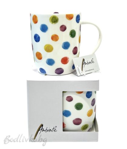 Порцеланова чаша Ambiente, Рисувани точки, 200мл.