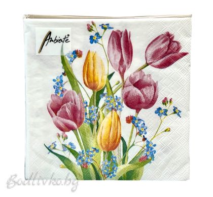 Салфетки, Ambiente, Лалета, 20 броя в опаковка