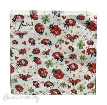 Салфетки, Ambiente, Калинки, 20 броя в опаковка