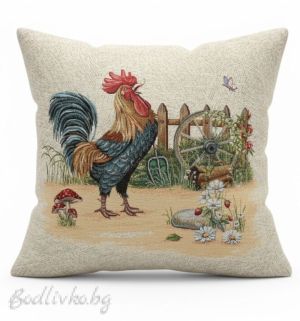 КАЛЪФКА за възглавничка, Петел, 45/45см.