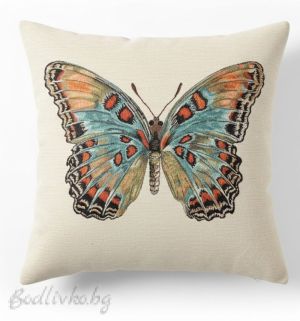 КАЛЪФКА за възглавничка, Пеперуда, 45/45см.