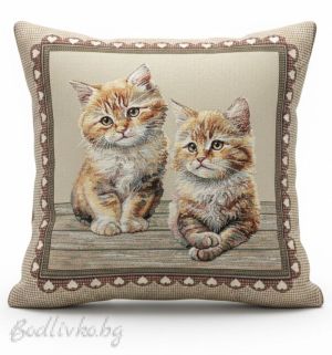 КАЛЪФКА за възглавничка, Котки, 45/45см.