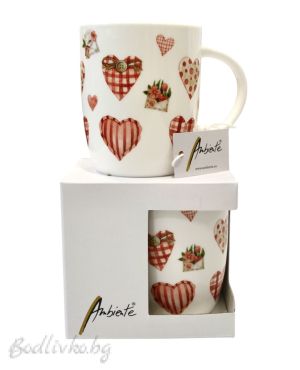 Порцеланова чаша Ambiente, Сърца, 200мл.