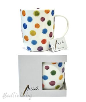 Порцеланова чаша Ambiente, Рисувани точки, 200мл.