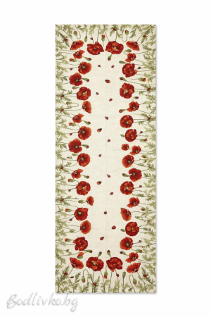 ЖАКАРДОВ ТИШЛАЙФЕР, Макове, 40/100 СМ.