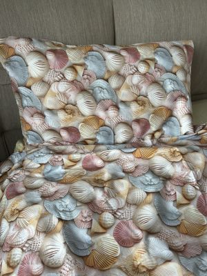 СПАЛЕН КОМПЛЕКТ, Миди, 100% памук/ 5Д, ранфорс, 4 части