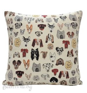 КАЛЪФКА за възглавничка, Кученца, 45/45см.