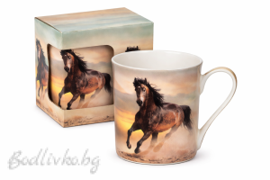 Порцеланова чаша за кафе или чай в кутия, Lancaster, 300мл. , Кон