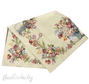 КАРЕ ЖАКАРД, ЦВЕТНА НАСЛАДА, 100/100СМ. 