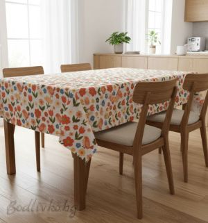 ПОКРИВКА ЗА МАСА, Лалета и птички 5d, ХИДРОФОБИРАНА