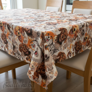 ПОКРИВКА ЗА МАСА, Кучета 5D, ХИДРОФОБИРАНА