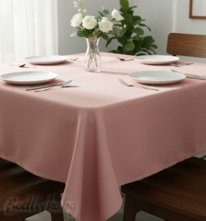 ПОКРИВКА ЗА МАСА, Едноцветна- Пепел от рози , ХИДРОФОБИРАНА