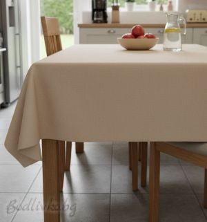 ПОКРИВКА ЗА МАСА, Едноцветна- Капучино , ХИДРОФОБИРАНА