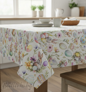 ПОКРИВКА ЗА МАСА, Весел Великден, ХИДРОФОБИРАНА