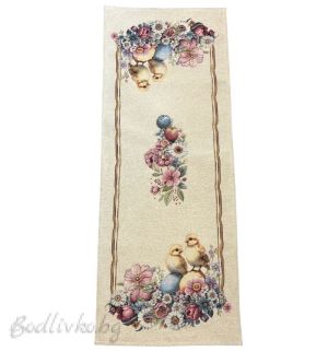 ЖАКАРДОВ ТИШЛАЙФЕР, Цветни пиленца, 40/100 СМ.