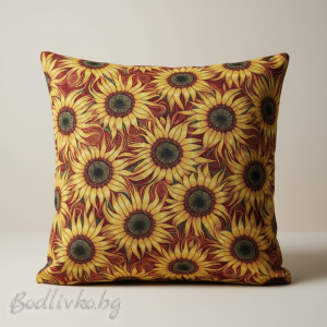 КАЛЪФКА за възглавничка, Слънчогледи, 45/45см.