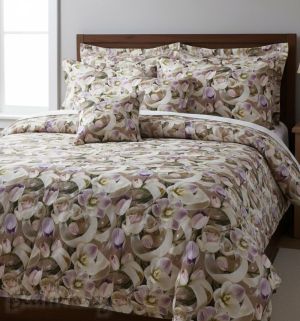 СПАЛЕН КОМПЛЕКТ,  Лалета с панделки, 100% памук/ 5Д, ранфорс, 5 части